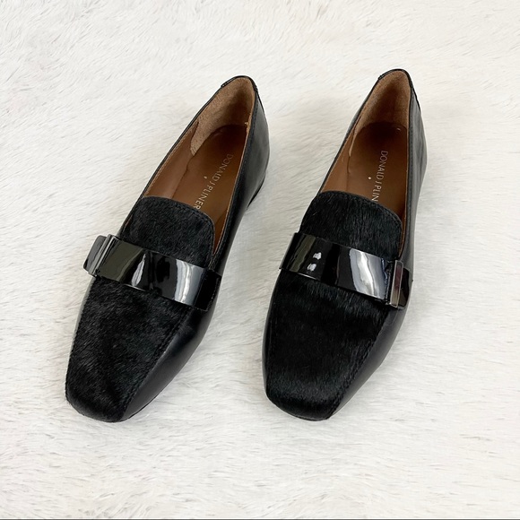 Donald J. Pliner Shoes - Donald J Pliner Elli Leather Calf Hair Loafers